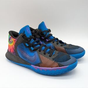 Nike Kyrie Flytrap 5 GS Blue Black Orange Tie-Dye Basketball Shoe 7Y